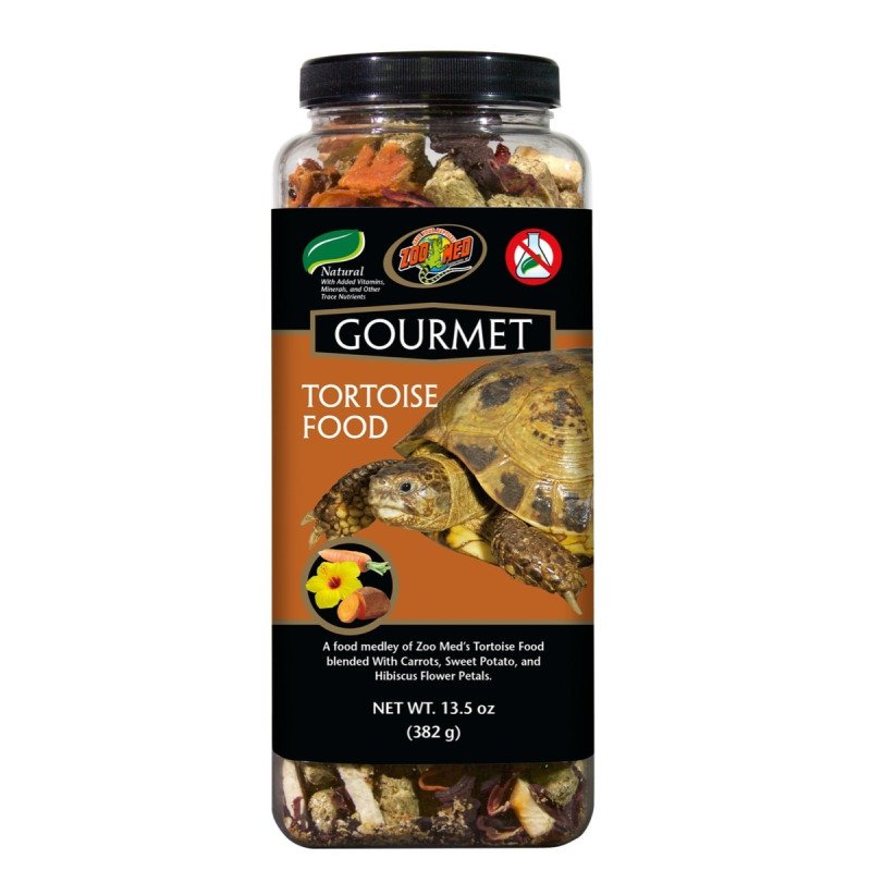 ZOO MED Gourmet Tortoise Food 382 g- Nourriture pour tortue terrestre