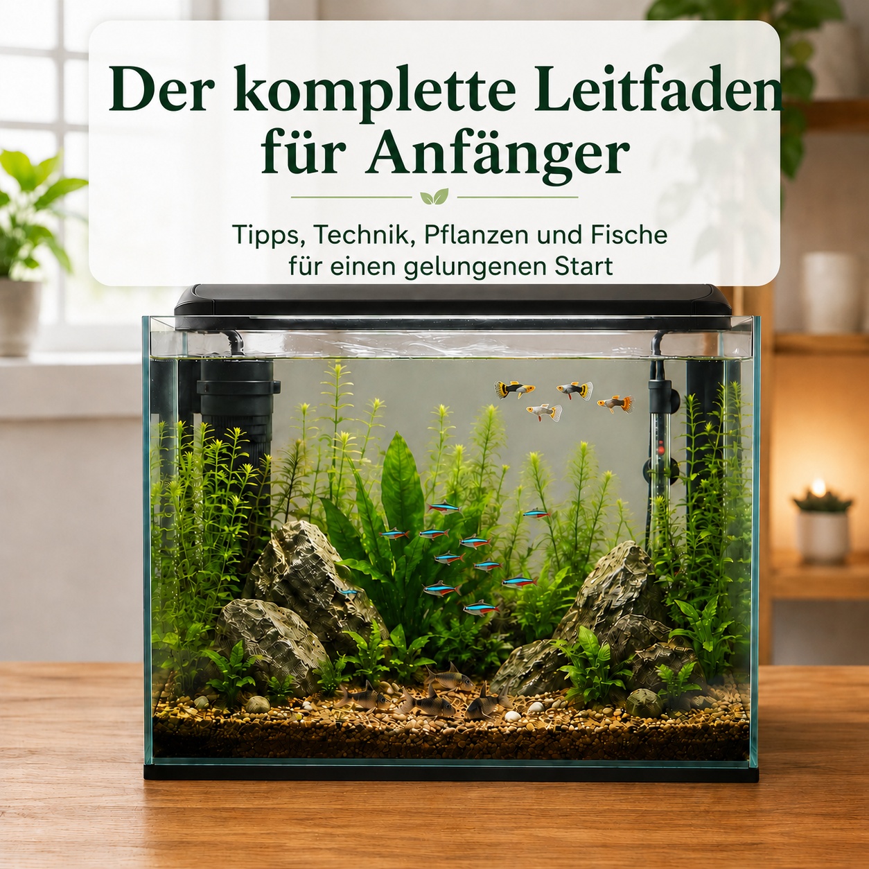 So startest du ein Süßwasseraquarium: der komplette Leitfaden für dein erstes Becken