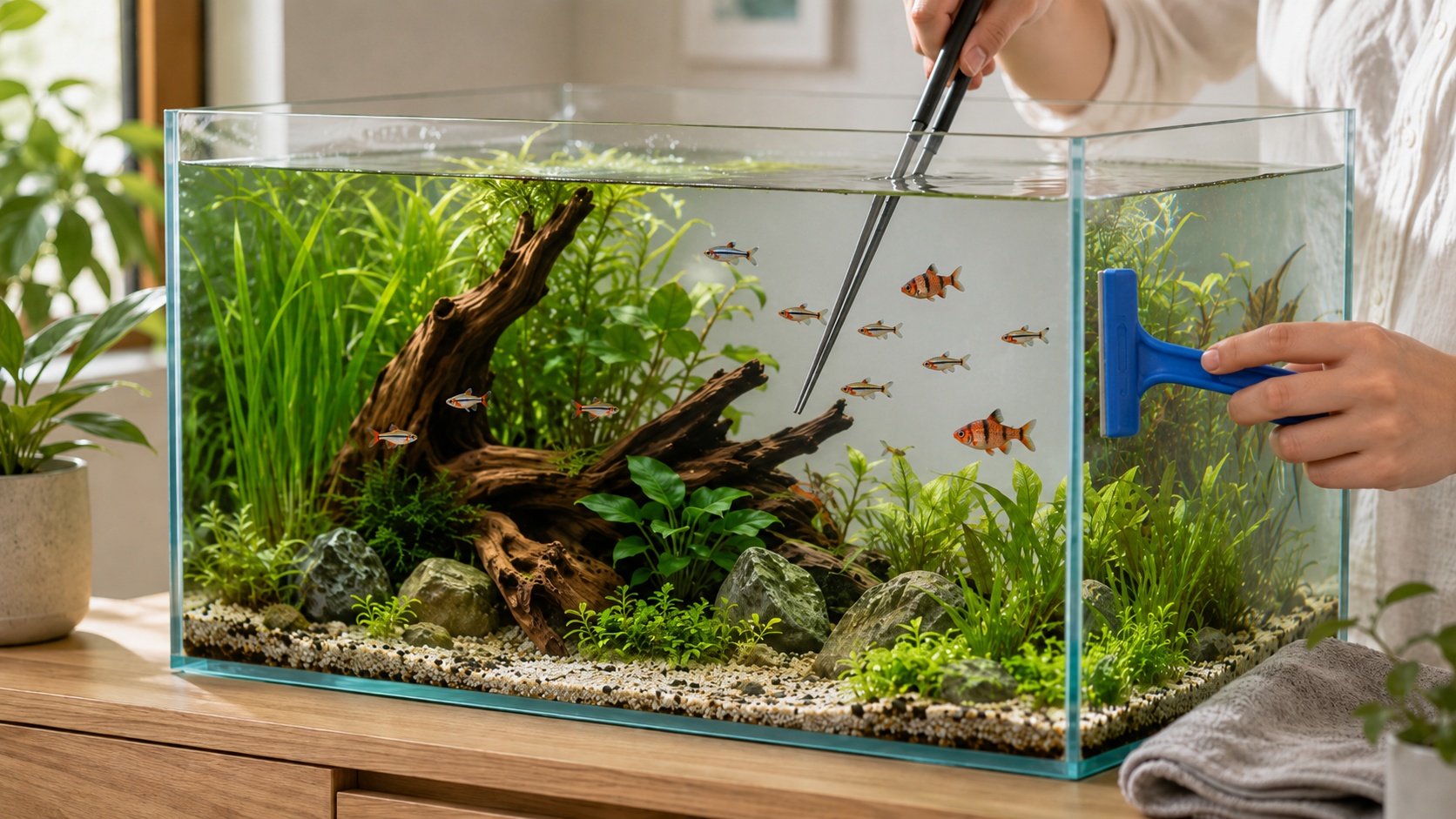 Tipps zur richtigen Pflege Ihres Süsswasseraquariums